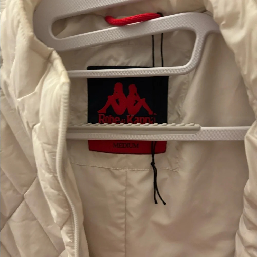 Robe Di Kappa Cream Quilted Vest View 5